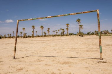 Futbol sahası, Rissani, Fas, Afrika