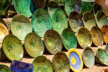 Seramik, Tamegroute Ksar, Draa Valley, Fas, Afrika