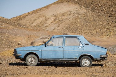 Renault R12 mavisi, Tourza, antiatlas, Fas, Afrika