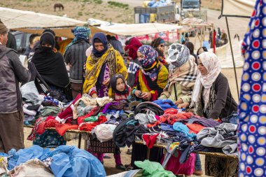 Berber market in Tamtatouch, Todra valley, high Atlas, Morocco, Africa