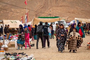 Berber market in Tamtatouch, Todra valley, high Atlas, Morocco, Africa