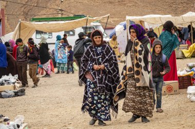 Berber market in Tamtatouch, Todra valley, high Atlas, Morocco, Africa