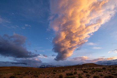 sunset over the great atlas, Morocco, Africa clipart