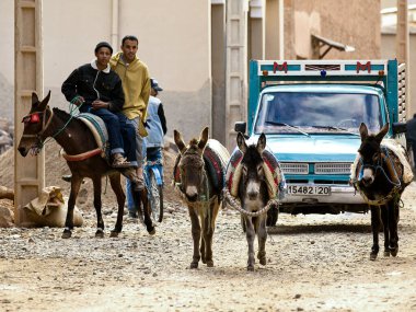 Berber Kasbah, Tioute köyü, Valle del Sous, Antiatlas, Fas