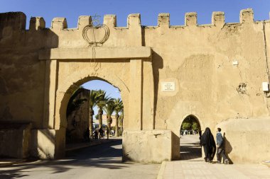 Essalsla kapısı, Taroudant, kerpiç duvarları. Sous Valley Anti Atlas Fas