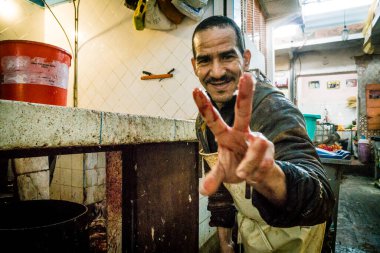 Tavukların öldürülmesi, Marakeş, Fas çarşısı, Afrika 'nın kuzeyi, Afrika kıtası