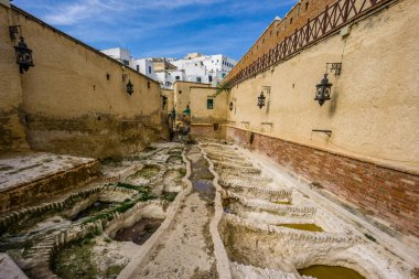 Tannery, Medina de Tetuan , UNESCO World Heritage Site, Morocco, North Africa, African continent clipart