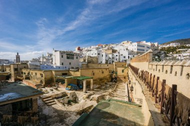 Tannery, Medina de Tetuan, UNESCO Dünya Mirası Alanı, Fas, Kuzey Afrika, Afrika kıtası