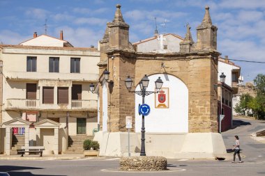 Chapel of the crucifix, 16th century antique cruise ship , Ausejo, La Rioja , Spain, Europe clipart