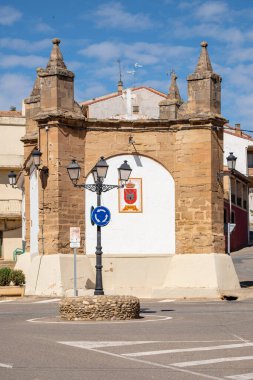 Haç şapeli, 16. yüzyıl antik yolcu gemisi, Ausejo, La Rioja, İspanya, Avrupa
