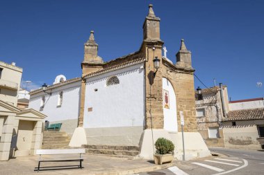 Chapel of the crucifix, 16th century antique cruise ship , Ausejo, La Rioja , Spain, Europe clipart