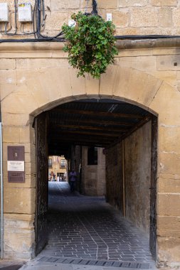 Puerta de Carnicerias, Laguardia, Alava, Bask Ülkesi, İspanya