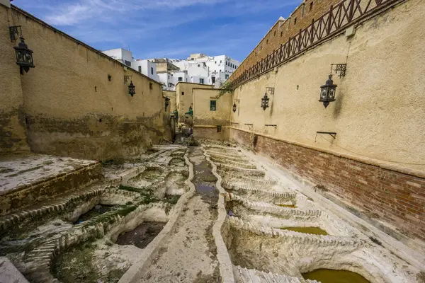 stock image Tannery, Medina de Tetuan , UNESCO World Heritage Site, Morocco, North Africa, African continent