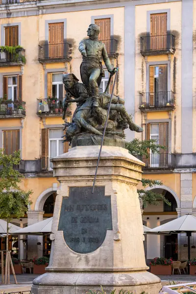 stock image The monument to the defenders of Gerona in 1808 and 1809,  Antoni Parera, 1894, Girona, Catalonia, Spain