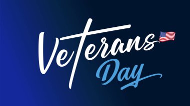 Gaziler Günü kaligrafi web kaydırağı. 11 Kasım, hizmet edenlerin onuruna. Vektör illüstrasyonu