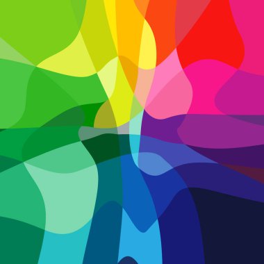 Soyut boyalı cam renkli doku. Sanatsal arka plan. Uzay tasarımını kopyala. Eğimli çizgileri ve boyalı camları olan grafiksel bir şablon. Arkaplan konsepti. Mavi, kırmızı, yeşil, pembe ve sarı