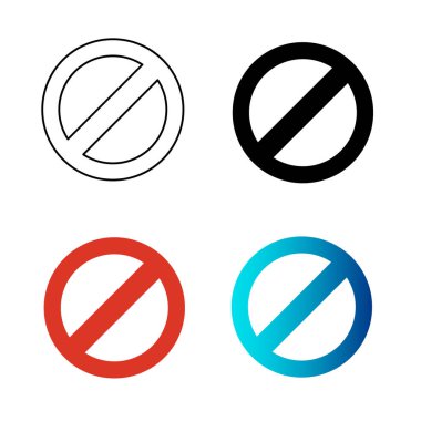 Soyut Yasaklama Silüeti ResmiComment