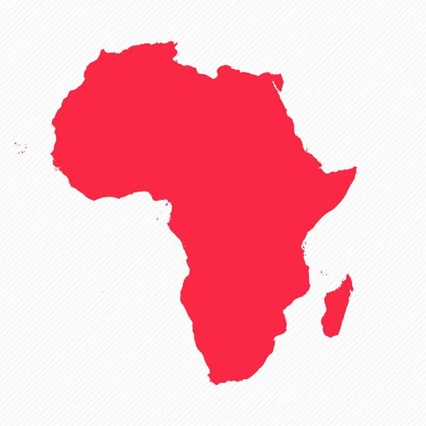 Abstraktní Afrika Jednoduchá Mapa Pozadí — Stockový vektor