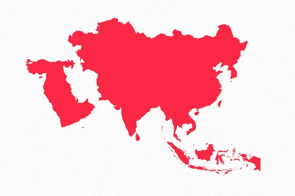 アジア シンプル マップ — ストックベクタ