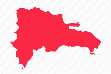 Soyut Dominik Cumhuriyeti Basit Harita Arkaplanı