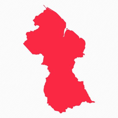 Soyut Guyana Basit Harita Arkaplanı