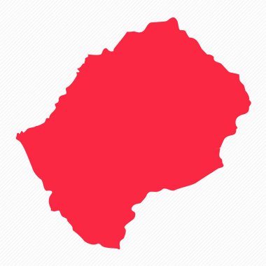 Soyut Lesotho Basit Harita Arkaplanı