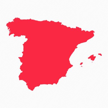Abstract Spain Simple Map Background clipart