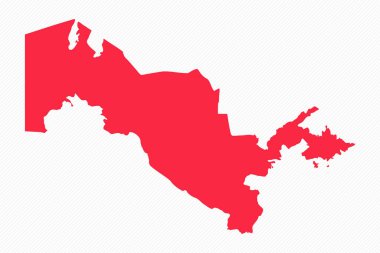 Özbekistan Özbekistan Basit Harita Arkaplanı