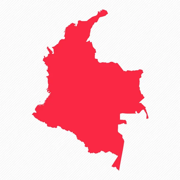 Streszczenie Kolumbia Prosta Mapa Tło — Wektor stockowy