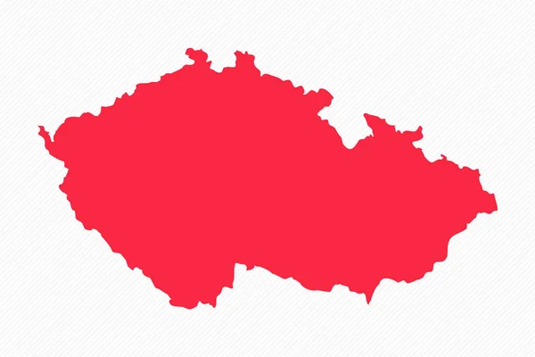 Abstract Tsjechische Republiek Eenvoudige Kaart Achtergrond — Stockvector