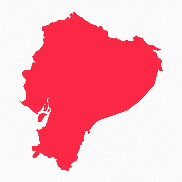 Abstract Simpele Kaart Achtergrond Ecuador — Stockvector