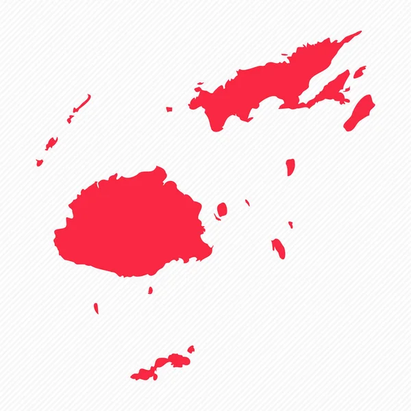 Absztrakt Fidzsi Egyszerű Térkép Háttér — Stock Vector
