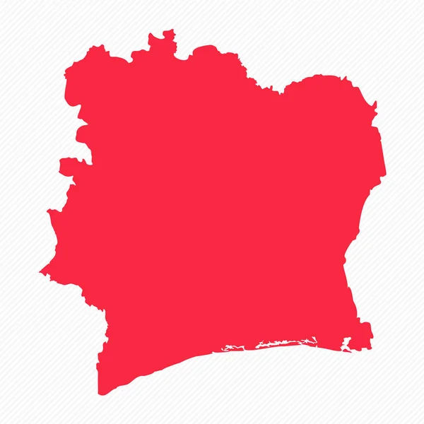 Abstraktní Pobřeží Slonoviny Jednoduchá Mapa Pozadí — Stockový vektor
