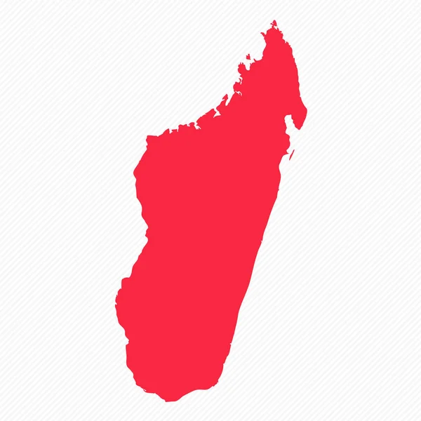 Abstract Madagaskar Eenvoudige Kaart Achtergrond — Stockvector