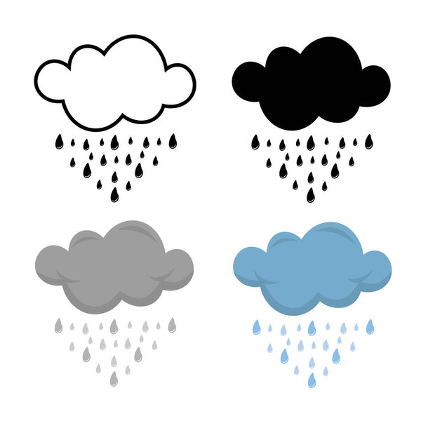 Абстрактный современный силуэт погоды