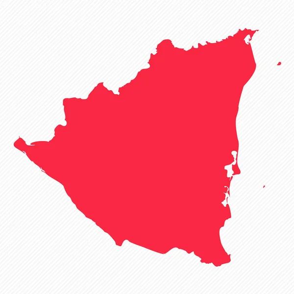 Resumen Nicaragua Mapa Simple Fondo — Vector de stock
