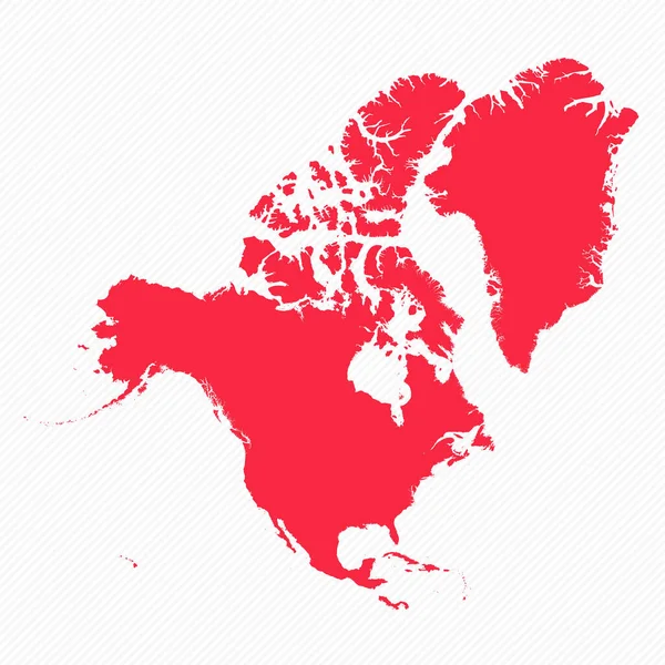 抽象的な北アメリカ シンプルな地図背景 — ストックベクタ