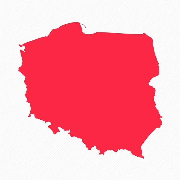 抽象ポーランド シンプルな地図の背景 — ストックベクタ