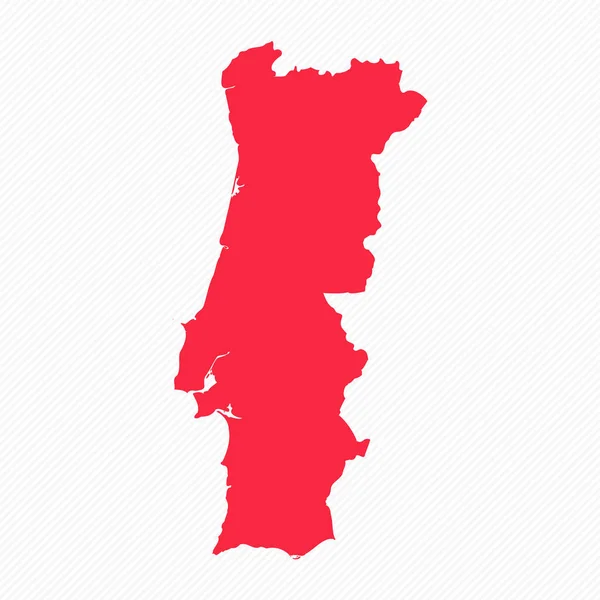 Аннотация Portugal Simple Map Background — стоковый вектор