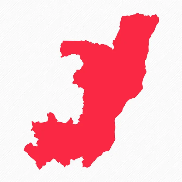 コンゴ 共和国 シンプル マップ — ストックベクタ