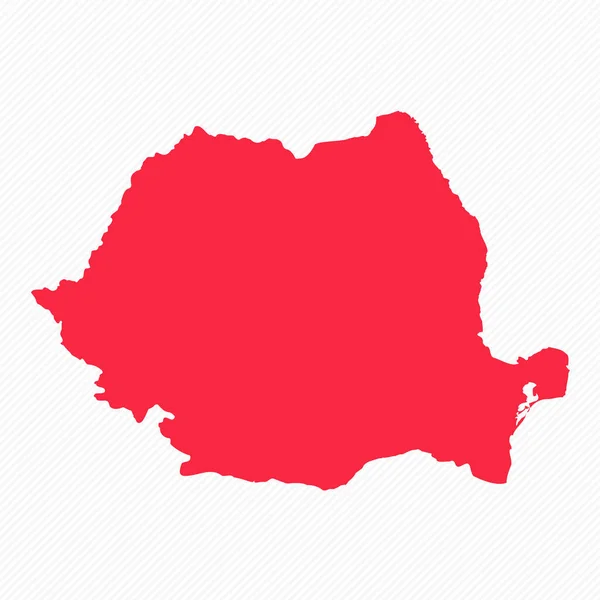 抽象的なルーマニア シンプルな地図の背景 — ストックベクタ