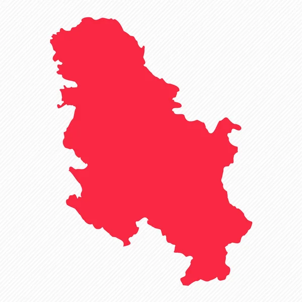 Abstract Servië Eenvoudige Kaart Achtergrond — Stockvector