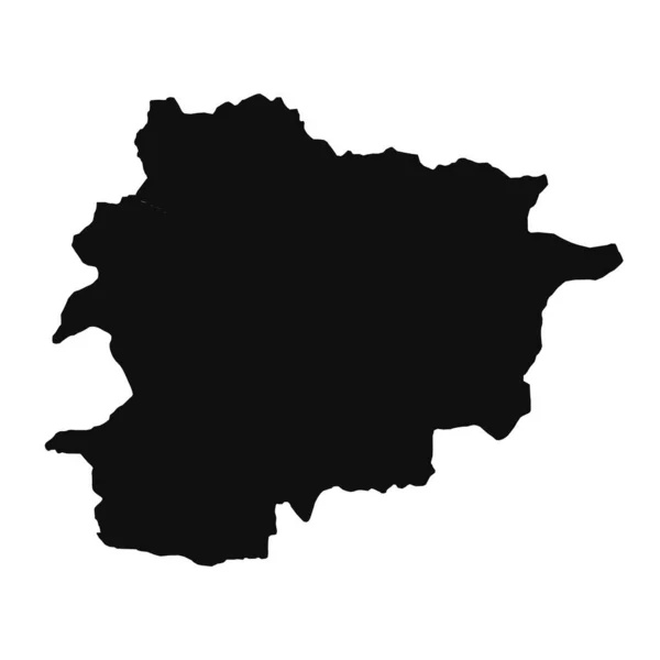 Abstraktní Silueta Andorra Jednoduchá Mapa — Stockový vektor