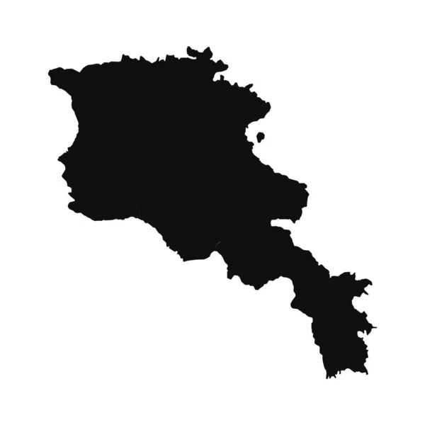 Silhouette Abstraite Arménie Carte Simple — Image vectorielle