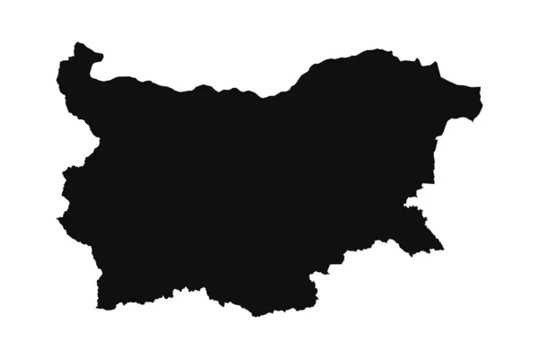 Abstract Silhouette Bulgária Mapa Simples — Vetor de Stock