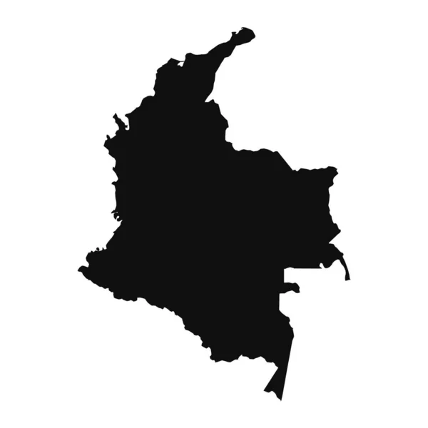 Abstrakte Silhouette Kolumbien Einfache Karte — Stockvektor