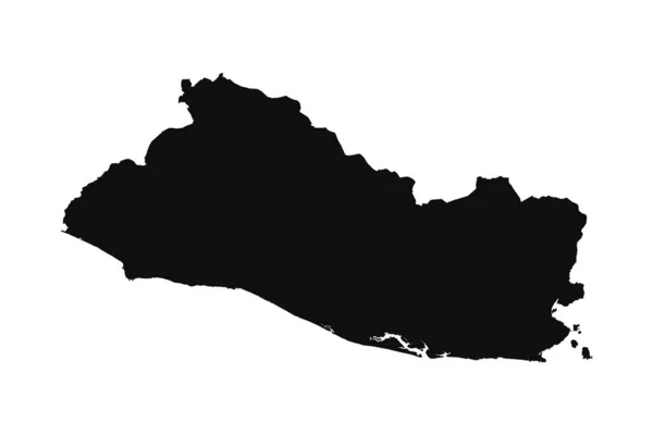 Abstrakcyjna Sylwetka Salwador Prosta Mapa — Wektor stockowy