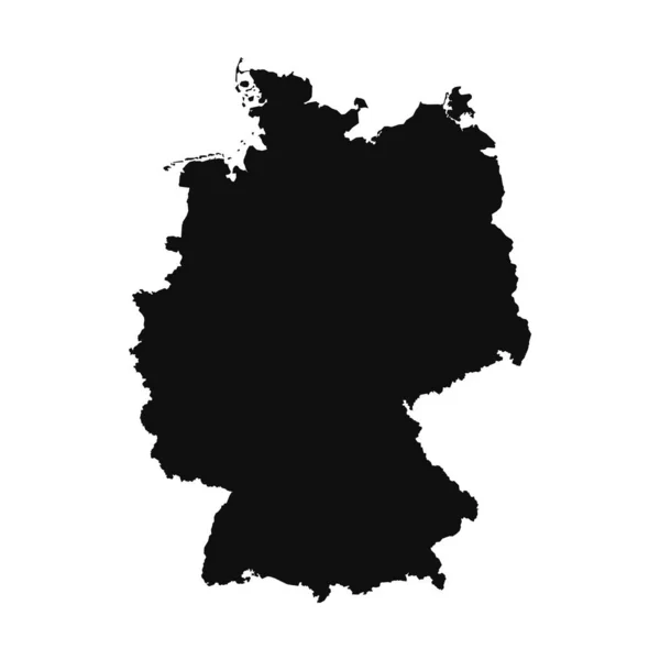 Abstract Silhouette Germany Simple Map — Stock Vector