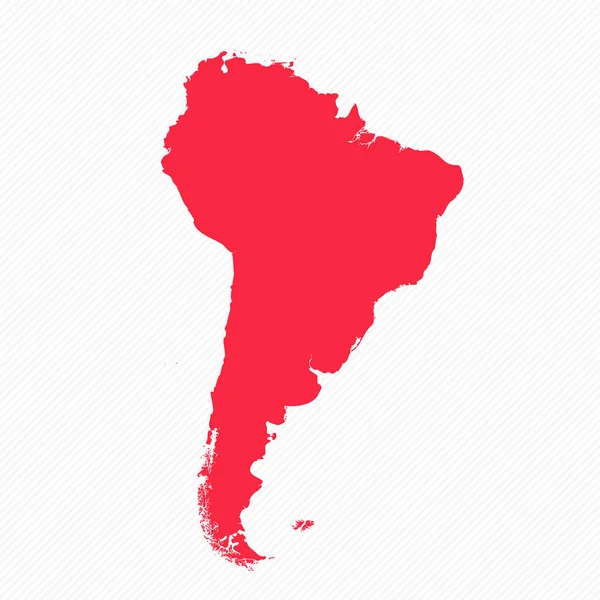 Abstraktní Jižní Amerika Jednoduchá Mapa Pozadí — Stockový vektor