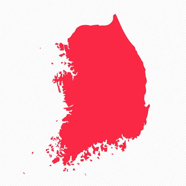抽象的な韓国 シンプルな地図の背景 — ストックベクタ